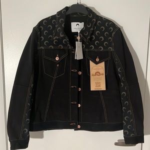 Marine Serre Denim Jacket size 40 (fits like a large) AUTHENTIC BRAND NEW